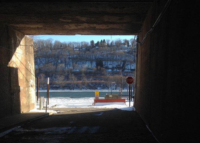 marina through tunnel