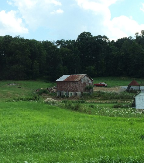 barn and field