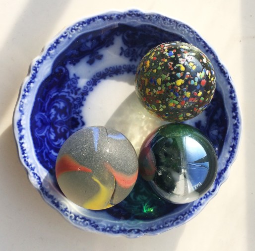 marbles in dish