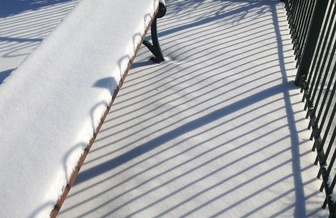 snow shadows