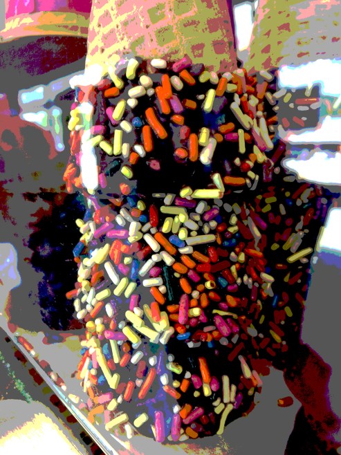 cones w sprinkles
