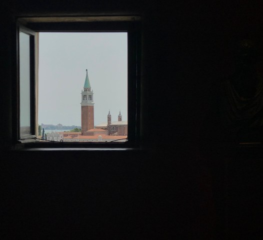 venice tower from window