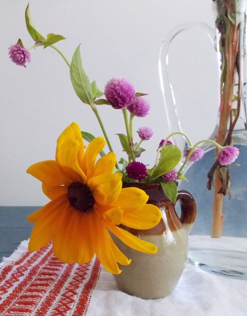 small bouquet of flowers